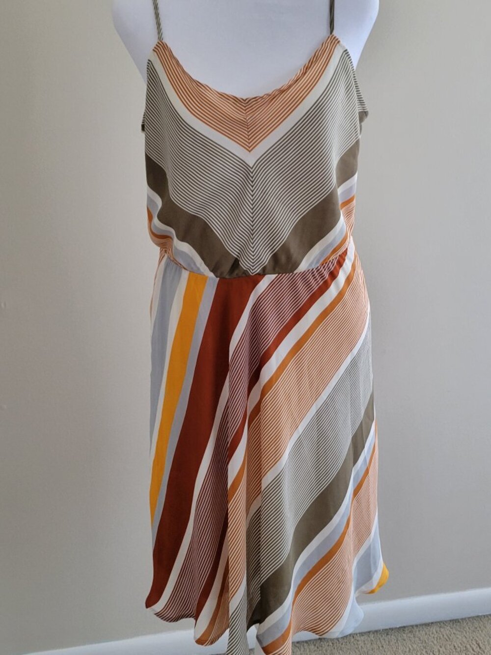 Lauren Conrad Color Block Striped Swing Dress